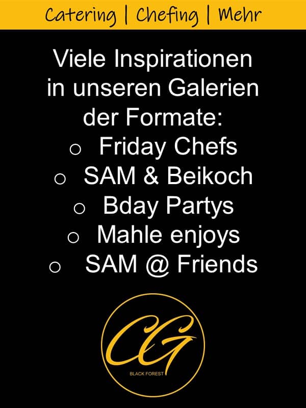 Catering, Chefing, Mehr