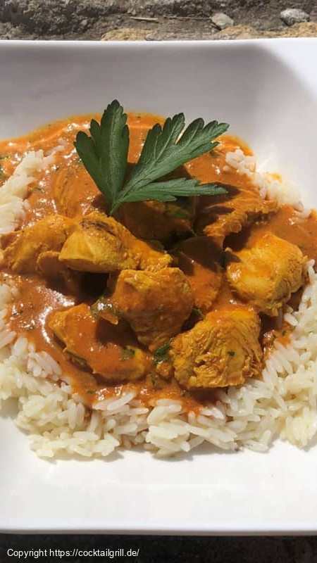 Chicken Masala auf Reis