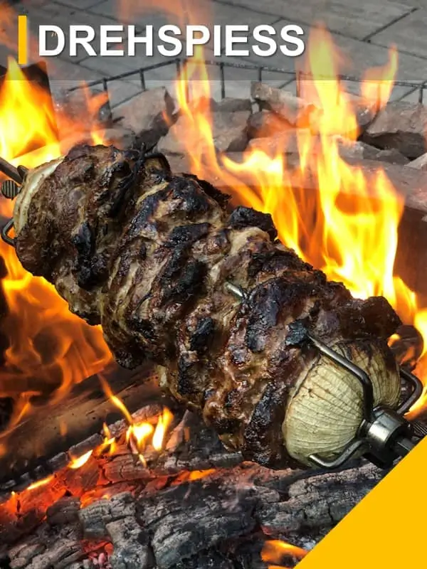 zu Gerichten vom Drehspieß