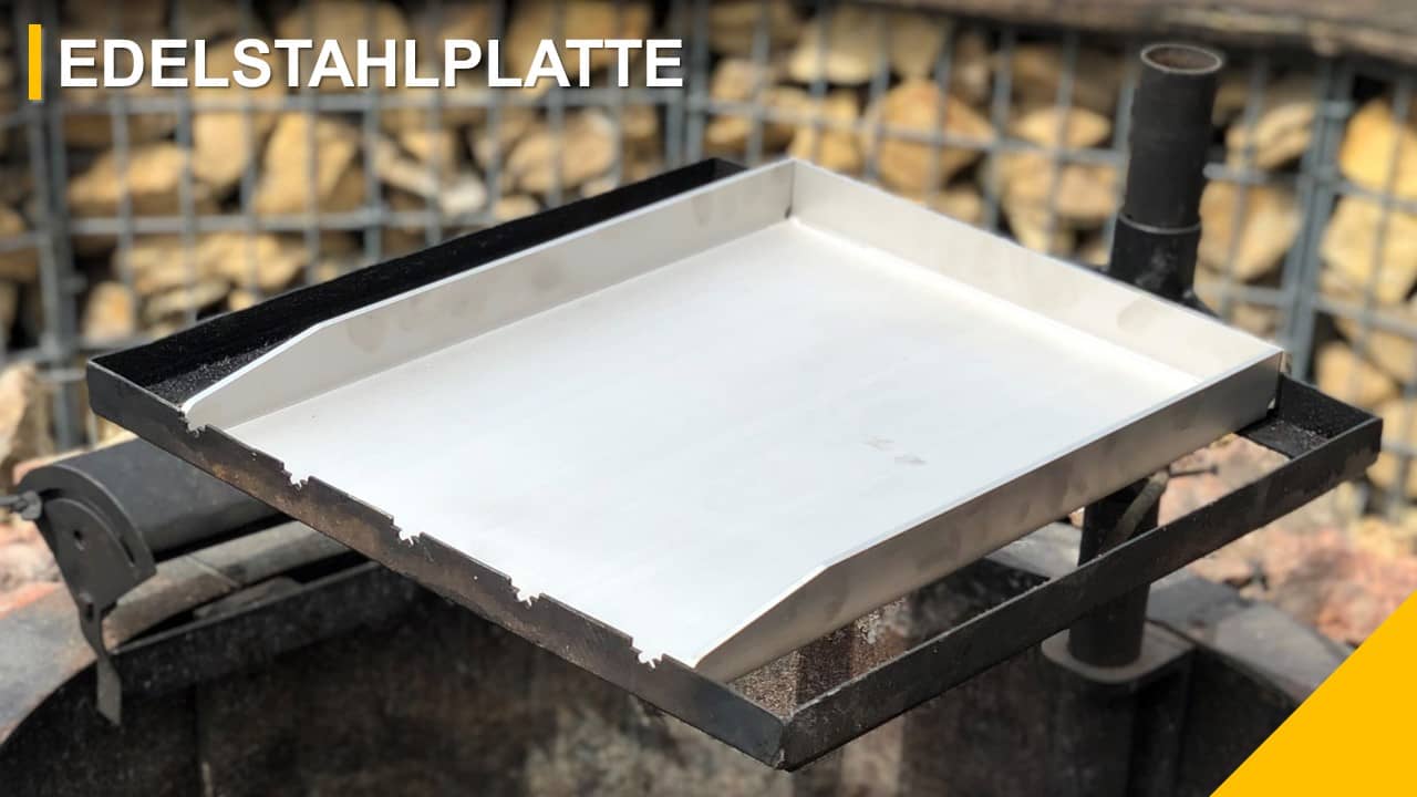 Edelstahlgrillplatte