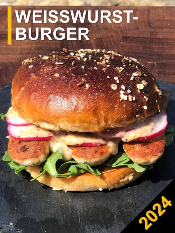Zum Rezept Weißwurst-Burger