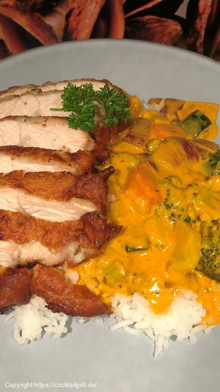 Turkey Curry mit Reis