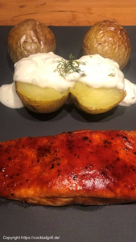 Lachs BBQ-Style