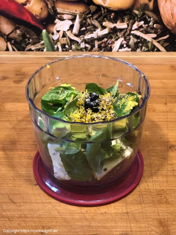 Basilikum-Zitronen-Butter